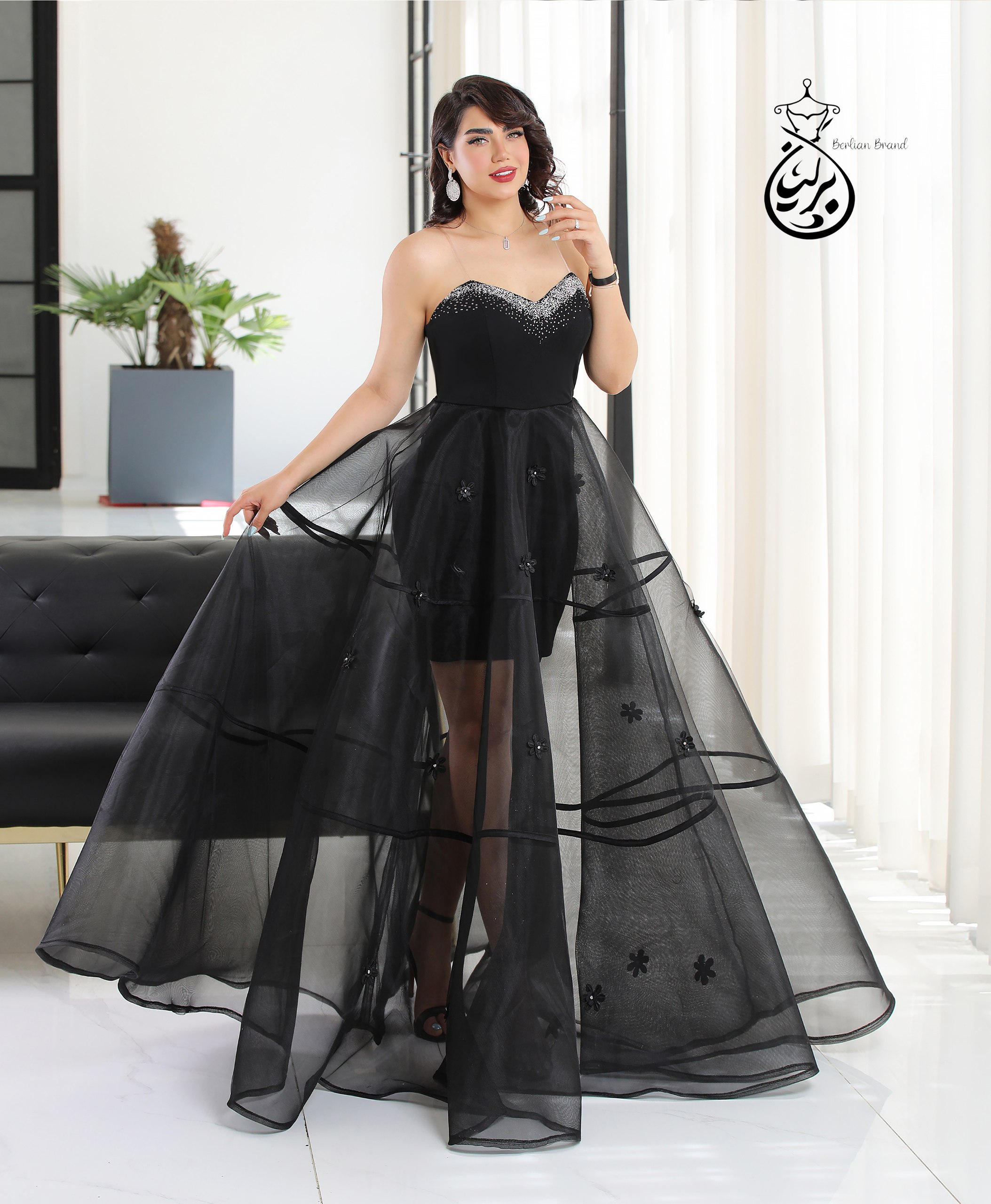 پیراهن ماکسی دکلته مجلسی ژانت