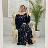 مانتو عبای زنانه بلند گل گندم