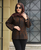 کت تافته سوزن دوزی تمشک
