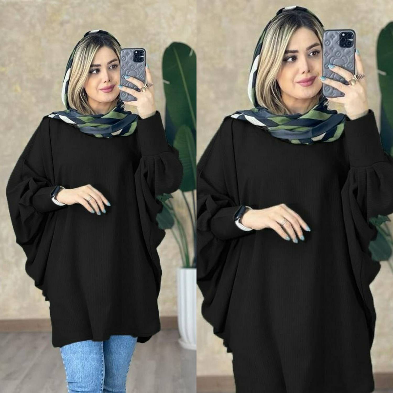 مانتو پانچو مهفام