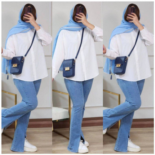شومیز داکرون ترگل