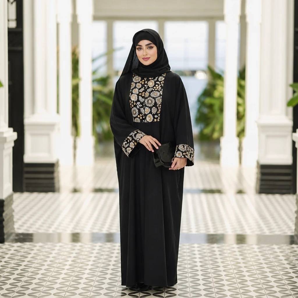 عبا مزونی یقه زیپ دار زرین