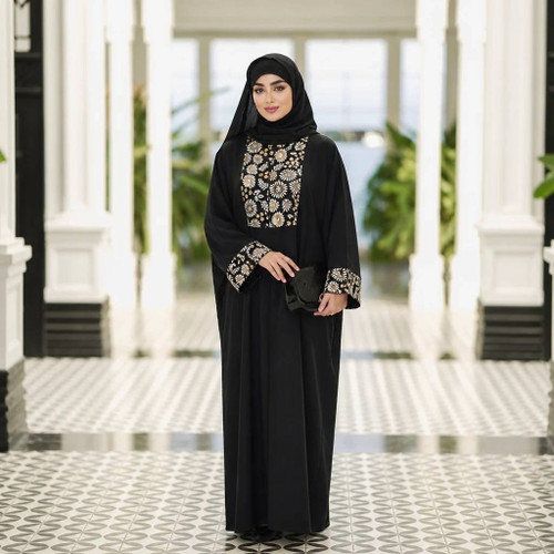 عبا مزونی یقه زیپ دار زرین
