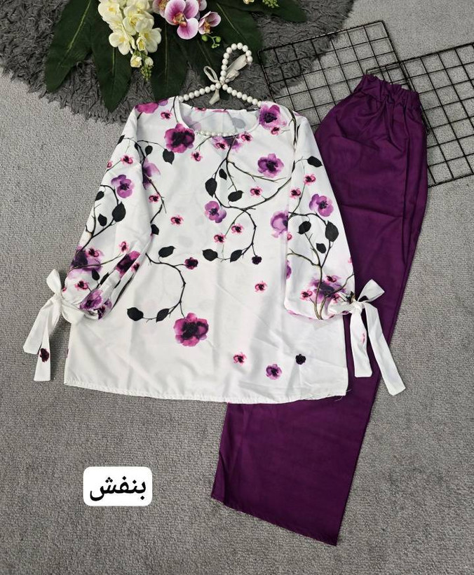 ست شومیز شلوار شکوفه