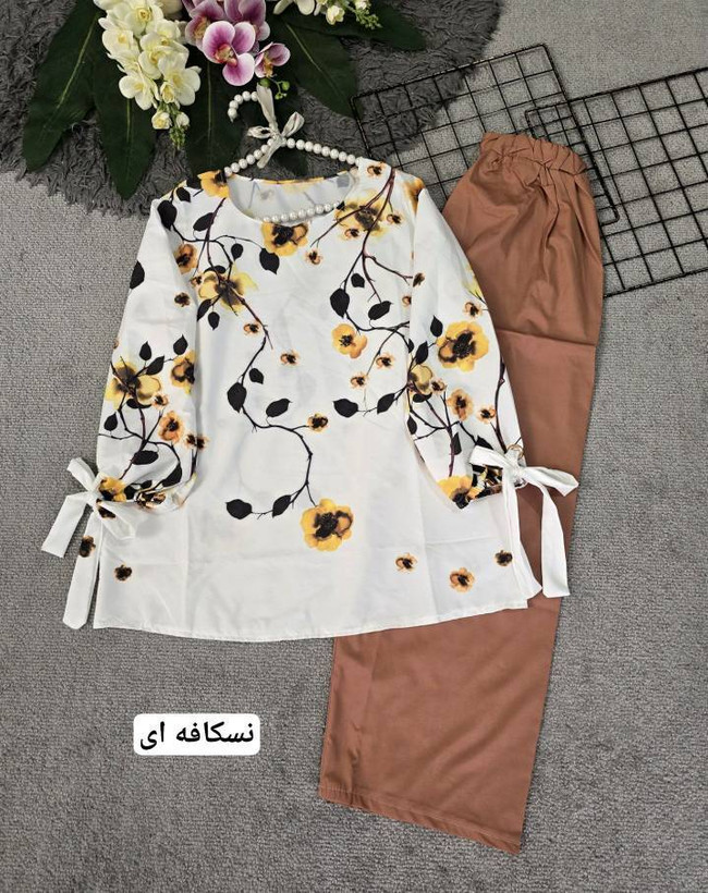 ست شومیز شلوار شکوفه