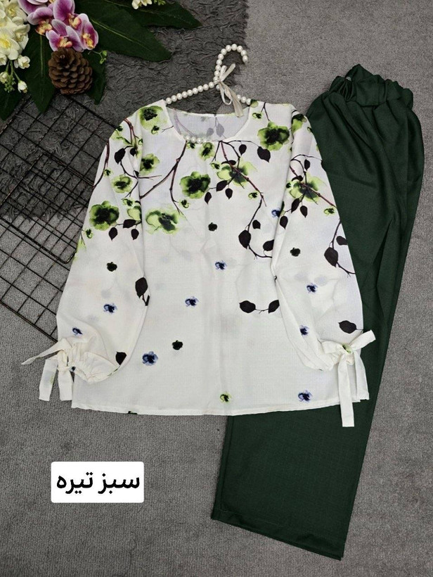 ست شومیز شلوار شکوفه