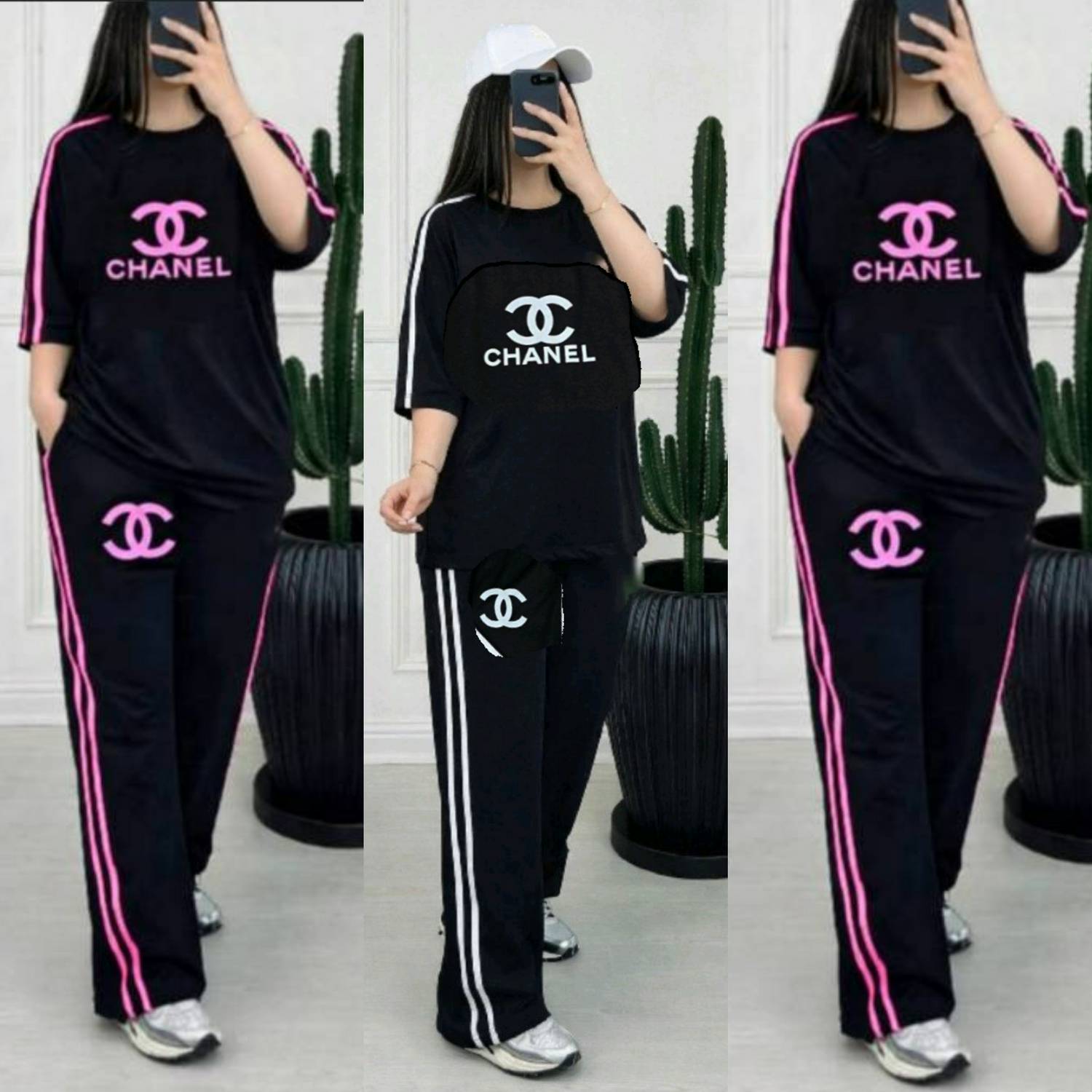 ست تیشرت شلوار زنانه اسپرت مدل شنل