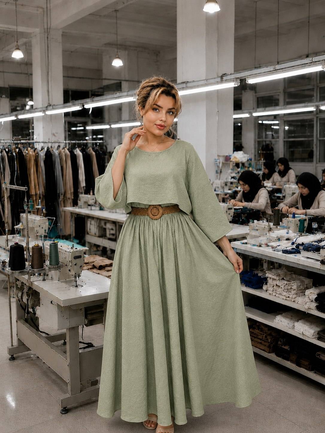 ست سارافون و رویه زنانه مدل ماه گل