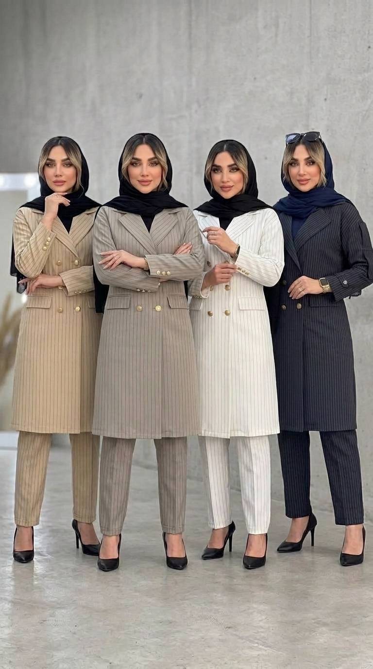 مانتو شلوار اداری زنانه مدل رعنا