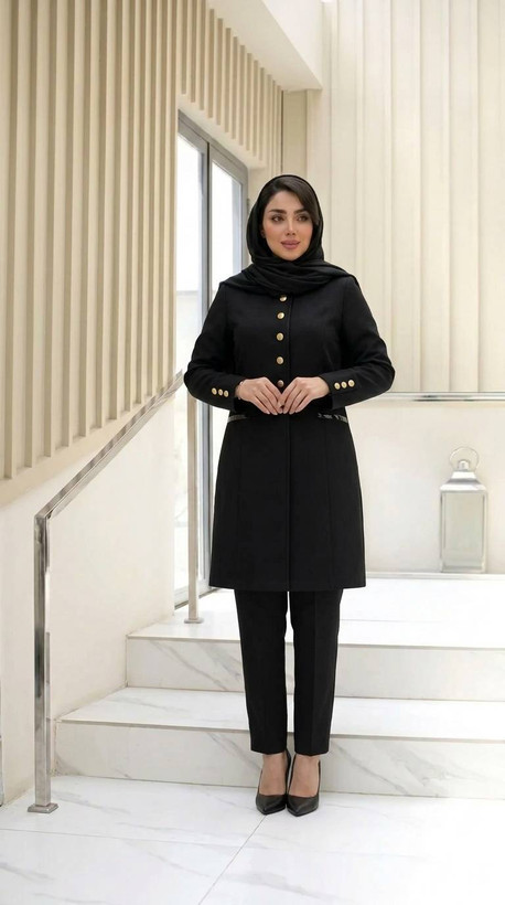 ست مانتو شلوار اداری زنانه دیانا جنس بزیاق