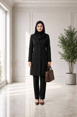 مانتو شلوار اداری زنانه اطلس
