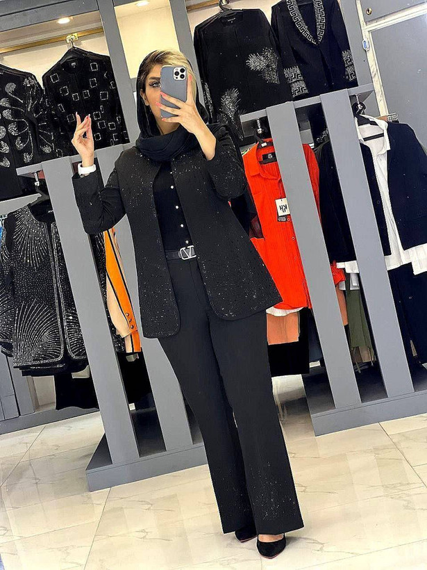 ست کت شلوار مجلسی زنانه دیاموند