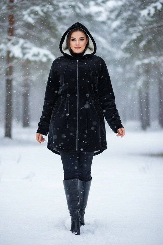 کاپشن زنانه سیلیکونی ماه بانو