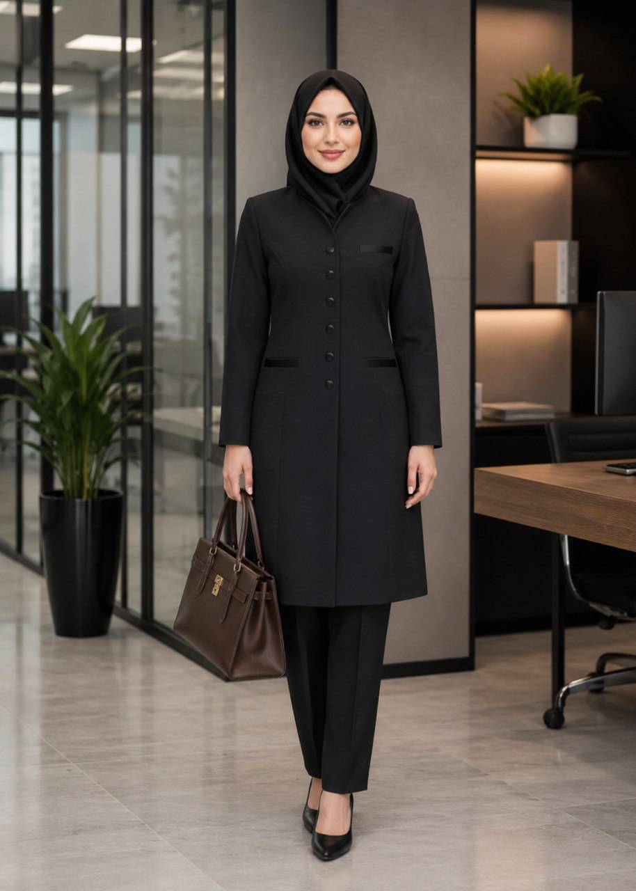 مانتو شلوار  اداری زنانه مدل مونا