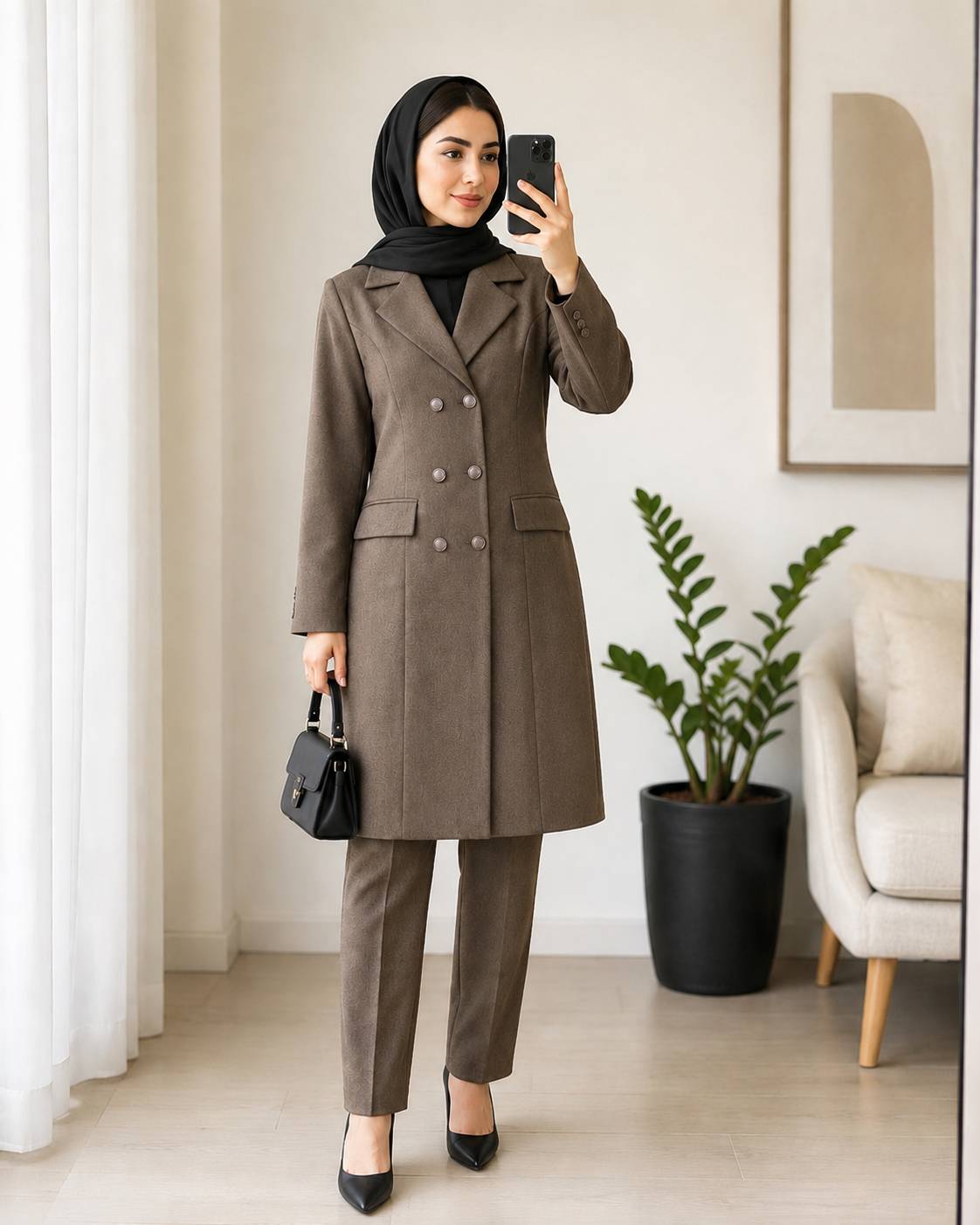مانتو شلوار اداری زنانه فاگل
