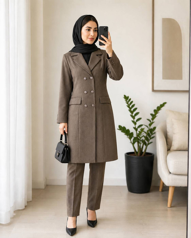 مانتو شلوار اداری زنانه فاگل