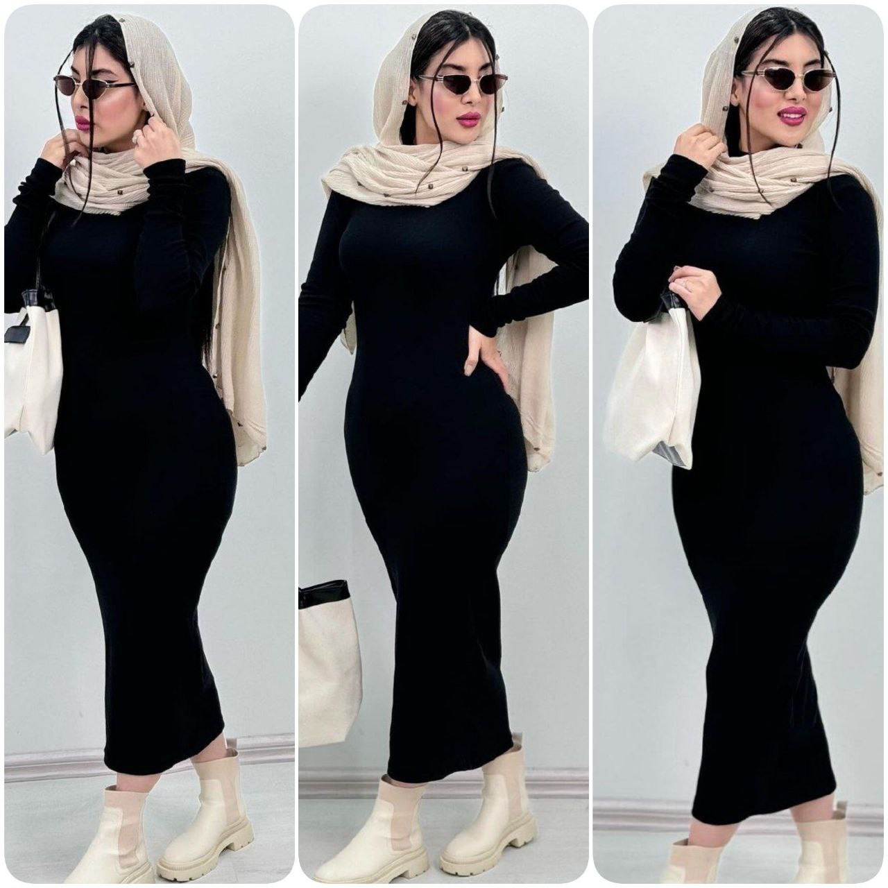 زیر مانتویی بلند زنانه یقه اسکی فانریپ