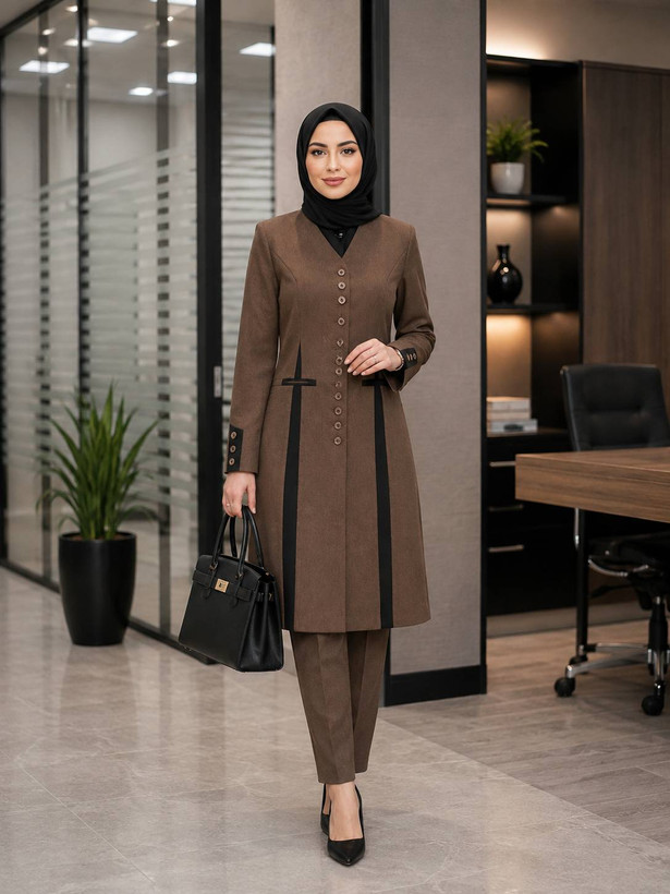 مانتو شلوار زنانه اداری مدل بهار