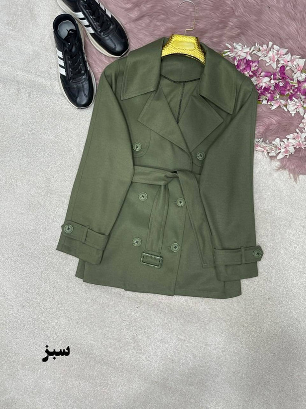 مانتو کتی کتان زنانه ترنج کت هیوا