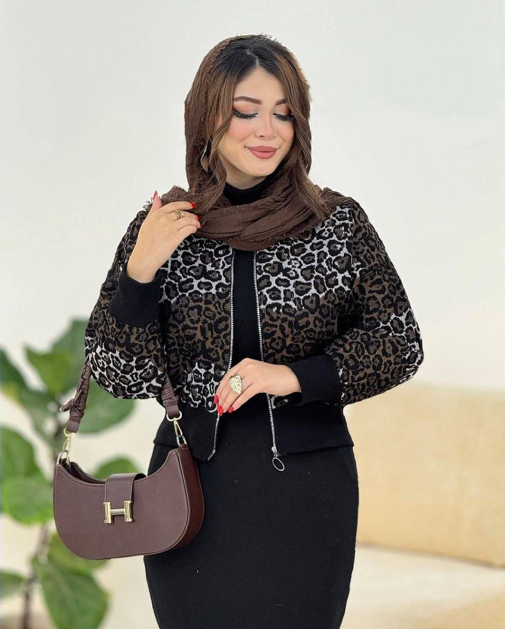 بامبر  زنانه پلنگی  پاییزه