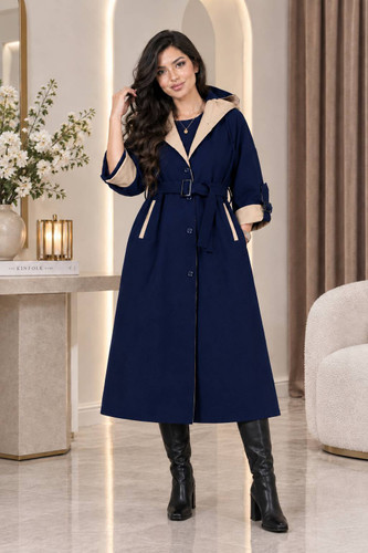 بارونی زنانه کلاهدار نازنین