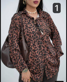 شومیز زنانه اسپرسو