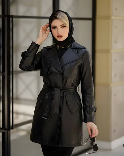 پالتو چرم زنانه مدل آسو